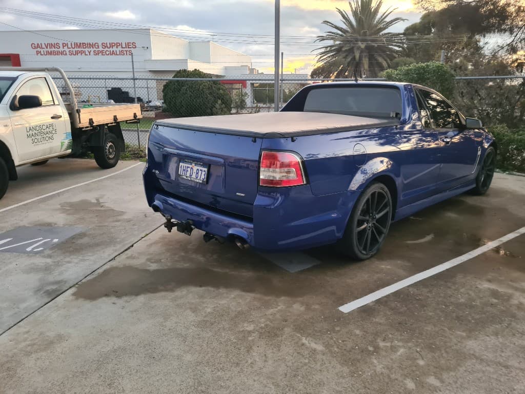Holden ute after professional cut and polish — deep gloss in Perth